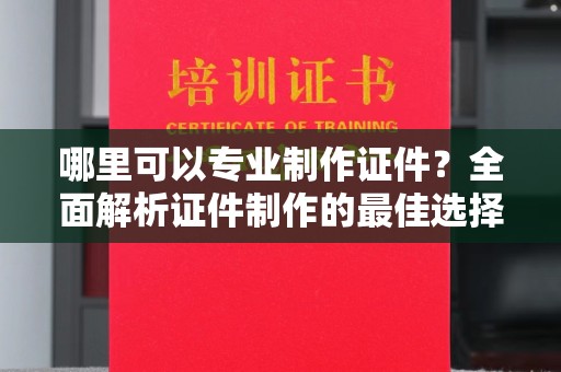 新丰哪里可以专业制作证件？全面解析证件制作的最佳选择